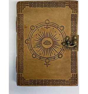 5" x 7" Moon Phase Embossed leather w/ latch