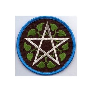 Leafy Pentagram Patch 3"