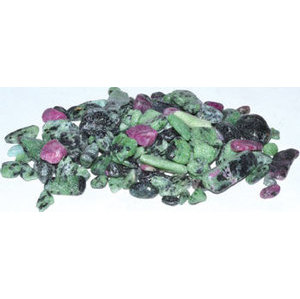 1 lb Zosite, Ruby tumbled chips 5-7mm
