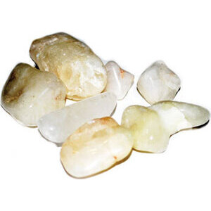 1 lb Quartz, Sulfur tumbled stones