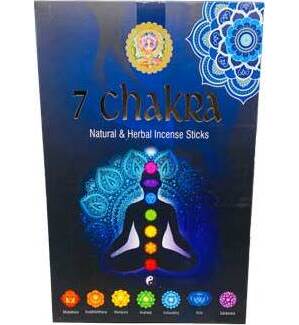 (set of 7) 15gms 7 Chakra incense stick