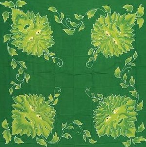 Green Man Altar Cloth 3' x 3'
