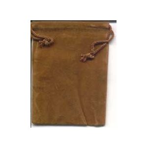 Bag Velveteen Pouch 3 X 4 Brown
