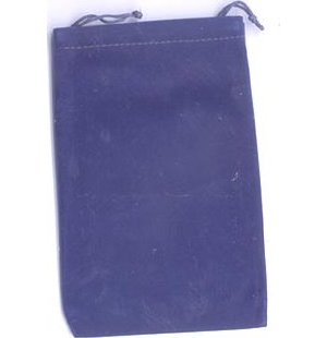 Bag Velveteen Pouch 4 X 5 1/2 Blue
