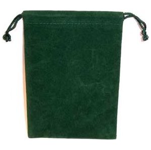 Bag Velveteen Pouch 4 X 5 1/2 Green