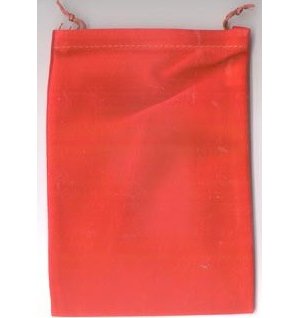 Bag Velveteen Pouch 5 X 7 Red
