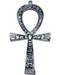 4 1/2" x 8" Ankh silver plated