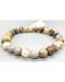 8mm Agate, Bamboo Leaf bracelet